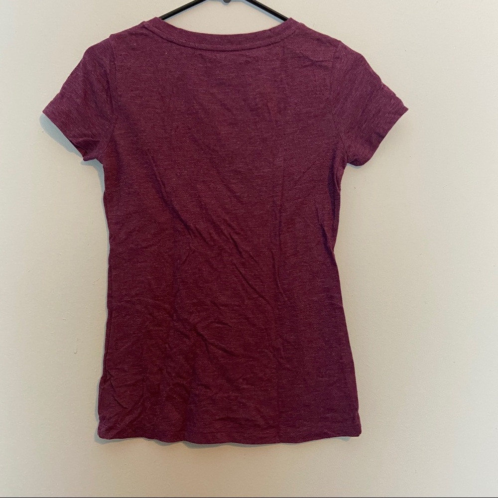 Mossimo XS Purple V-Neck Shirt - Picture 3 of 5